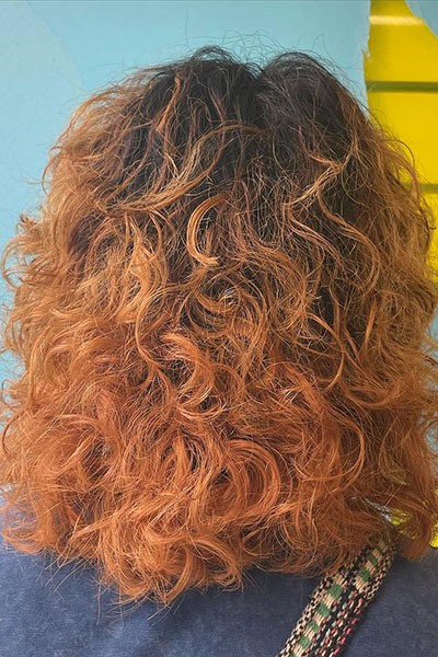 hair colouring afro hair at DKUK Hairdressers in Peckham